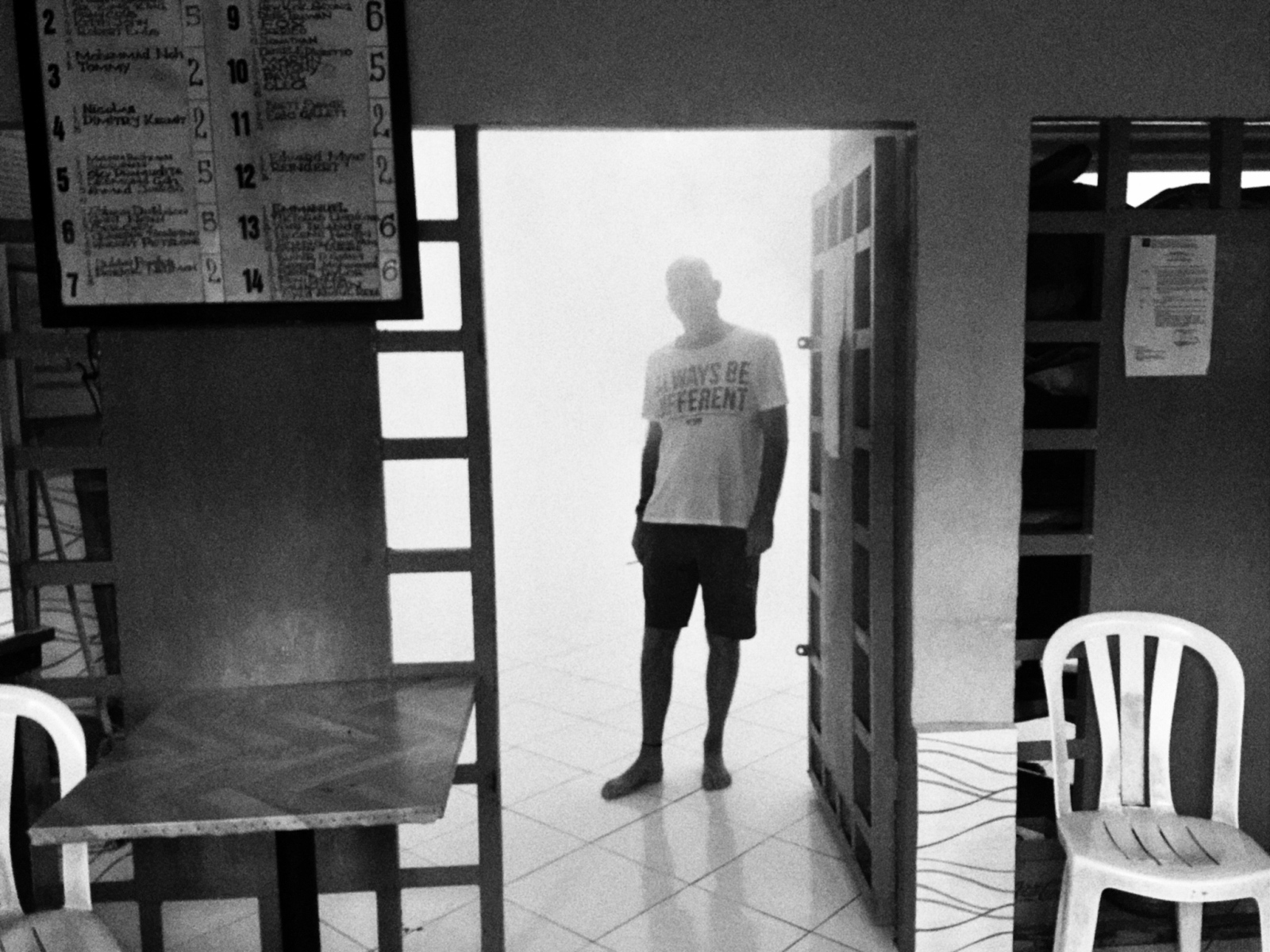 Court in a fog